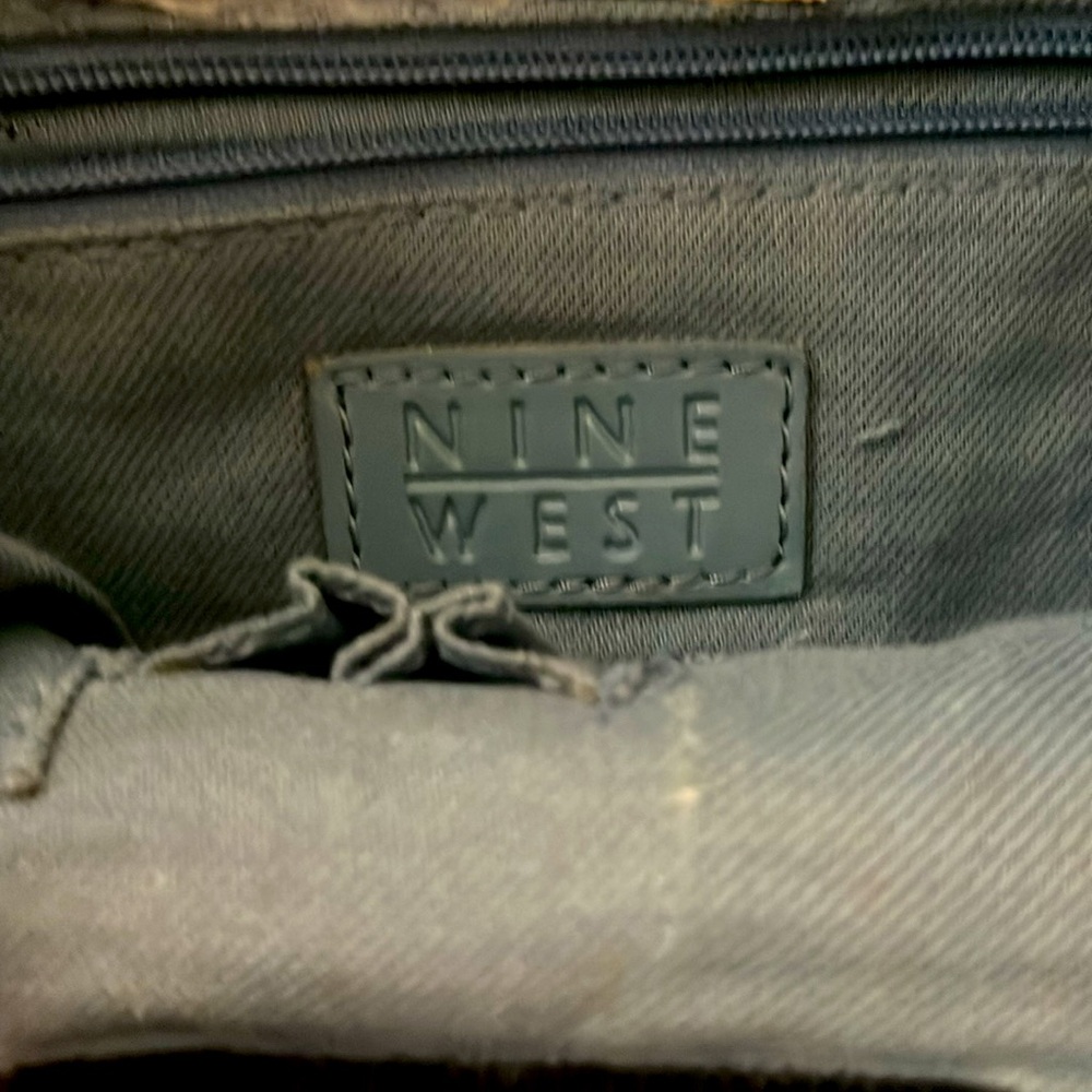 Nine West Teal Woven Shoulder Bag - Picture 5 of 6